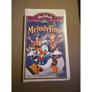 Melody Time VHS Walt Disney Masterpiece Collection Clamshell VHS Tape